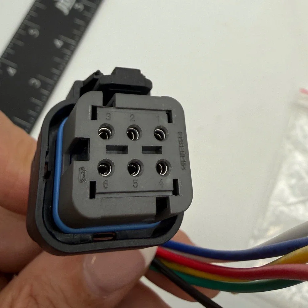 6 Pin Female Connector Pigtail 18 AWG Automotive Wiring Harness Plug 5357